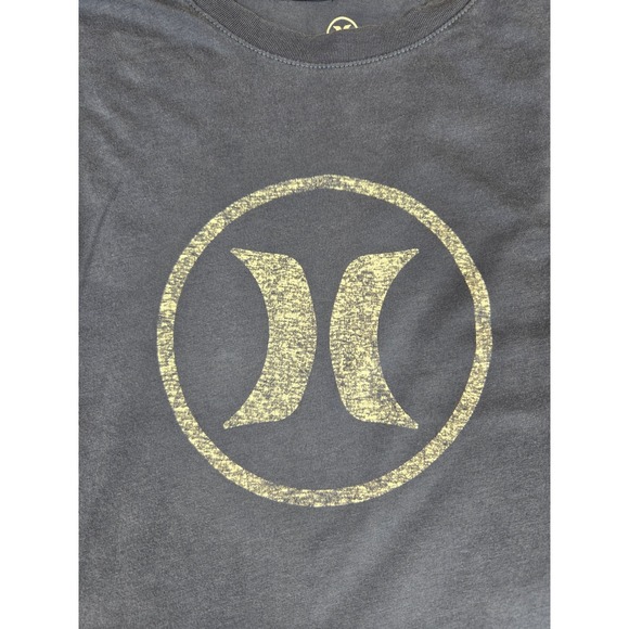 Hurley Mens Graphic Logo T-Shirt Navy Blue Short Sleeve Cotton Crew Neck Size M - Picture 5 of 7
